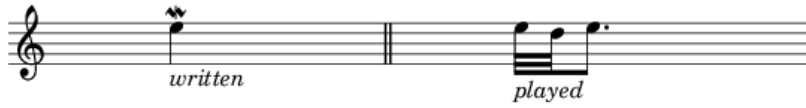 How Inverted Mordents look and are played